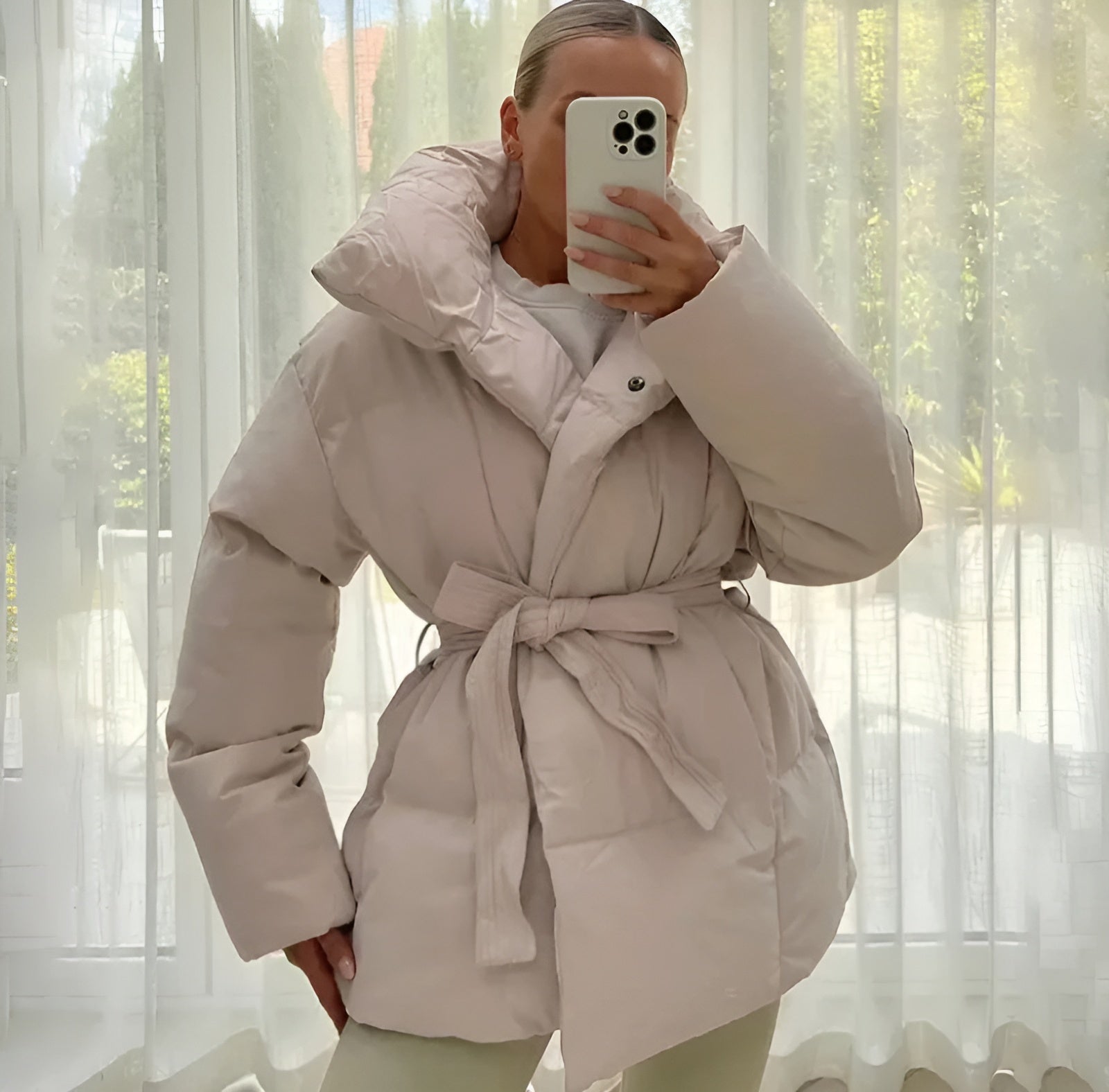 Florella | Belted Puffer Coat