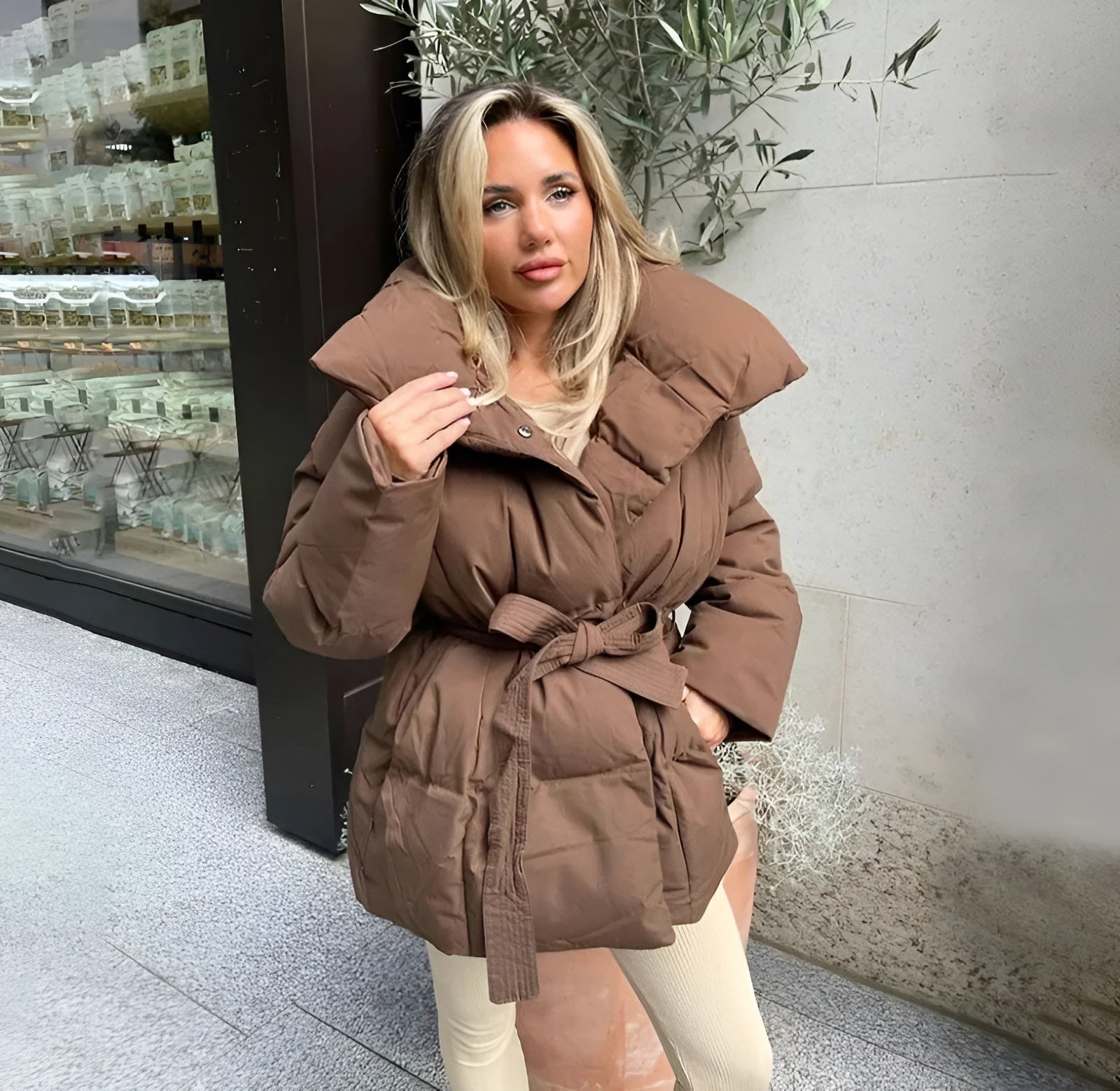 Florella | Belted Puffer Coat