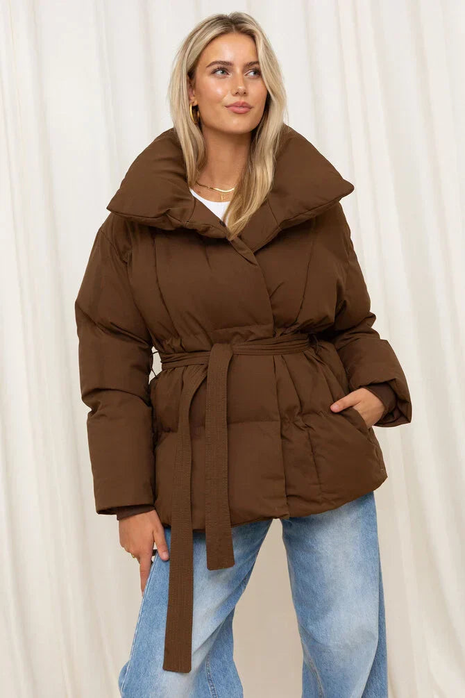 Florella | Belted Puffer Coat